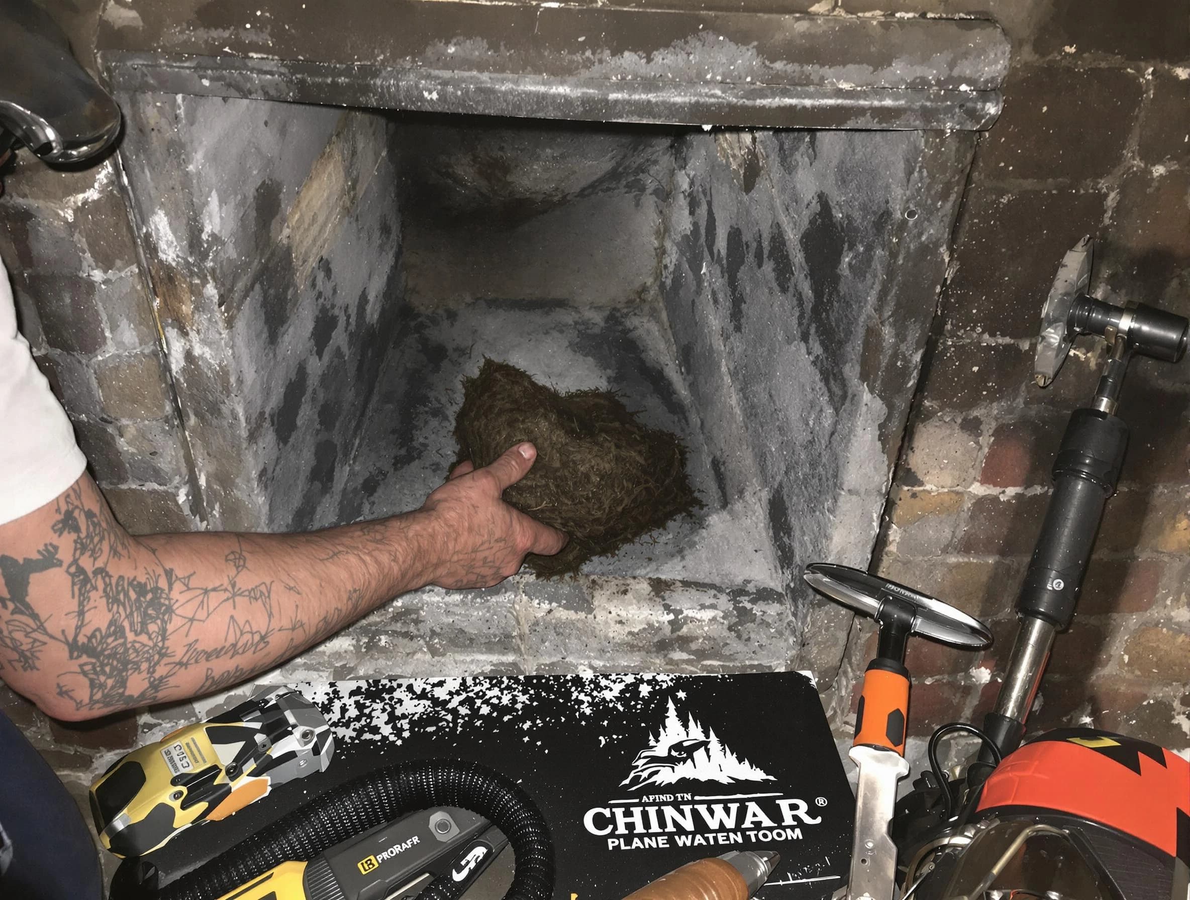 Mount Juliet Chimney Sweep safely removing debris and screening chimney in Mount Juliet, TN