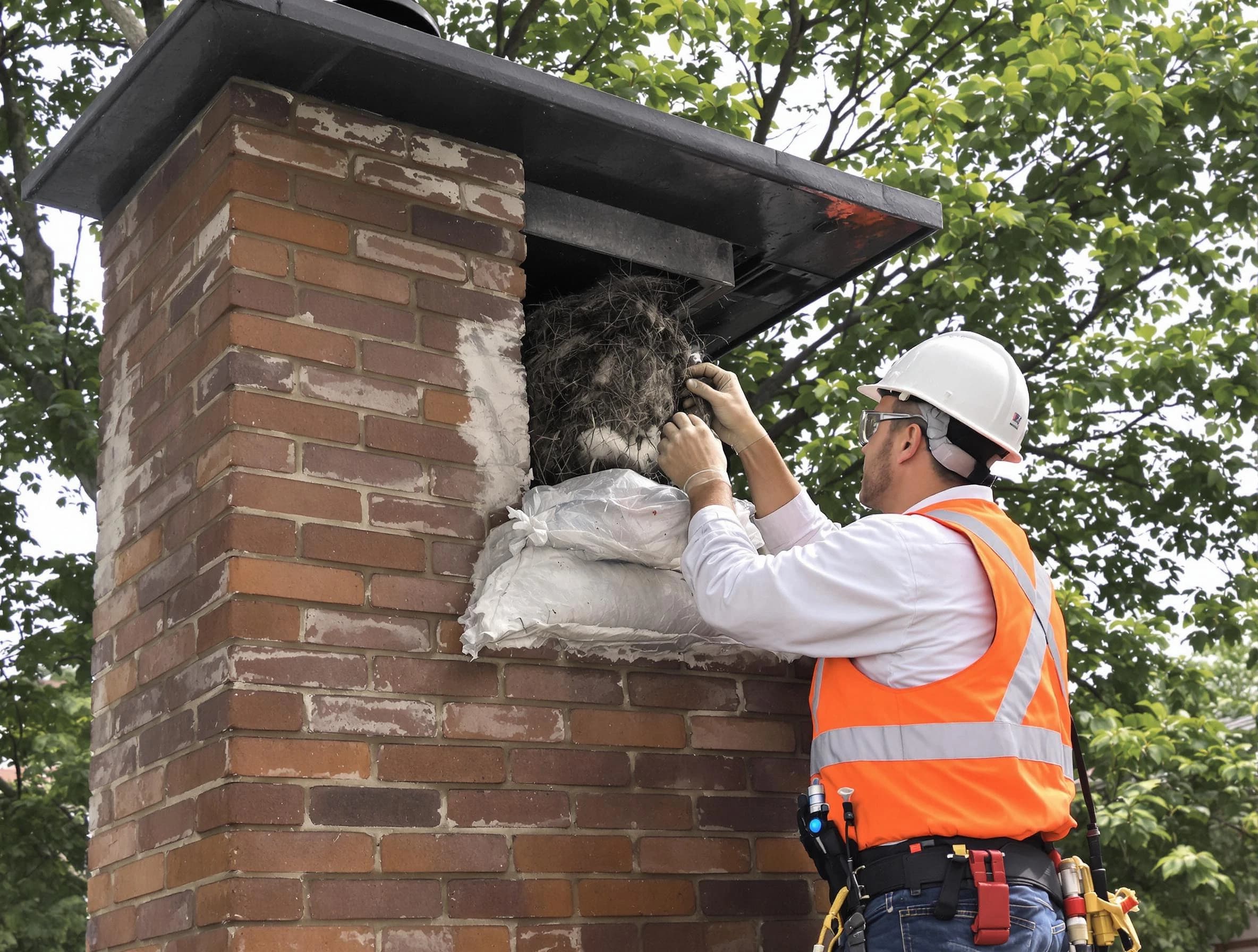 Humane removal of debris and animals by Mount Juliet Chimney Sweep in Mount Juliet, TN