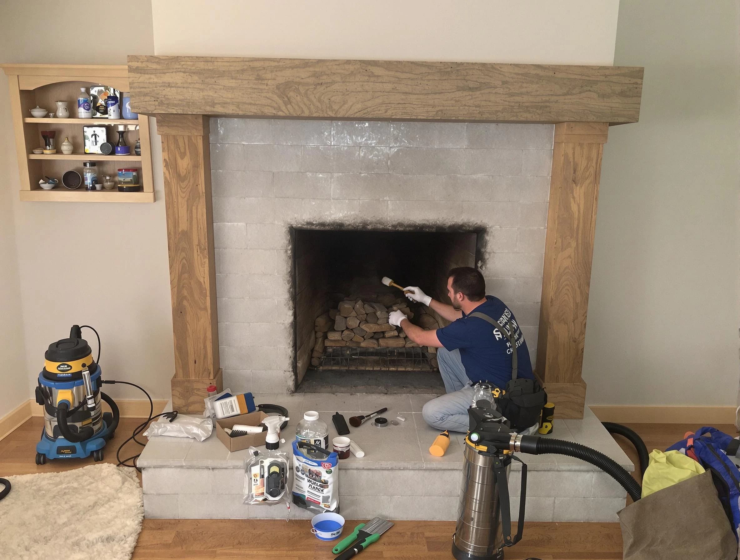 Detailed creosote removal process by Mount Juliet Chimney Sweep in Mount Juliet, TN