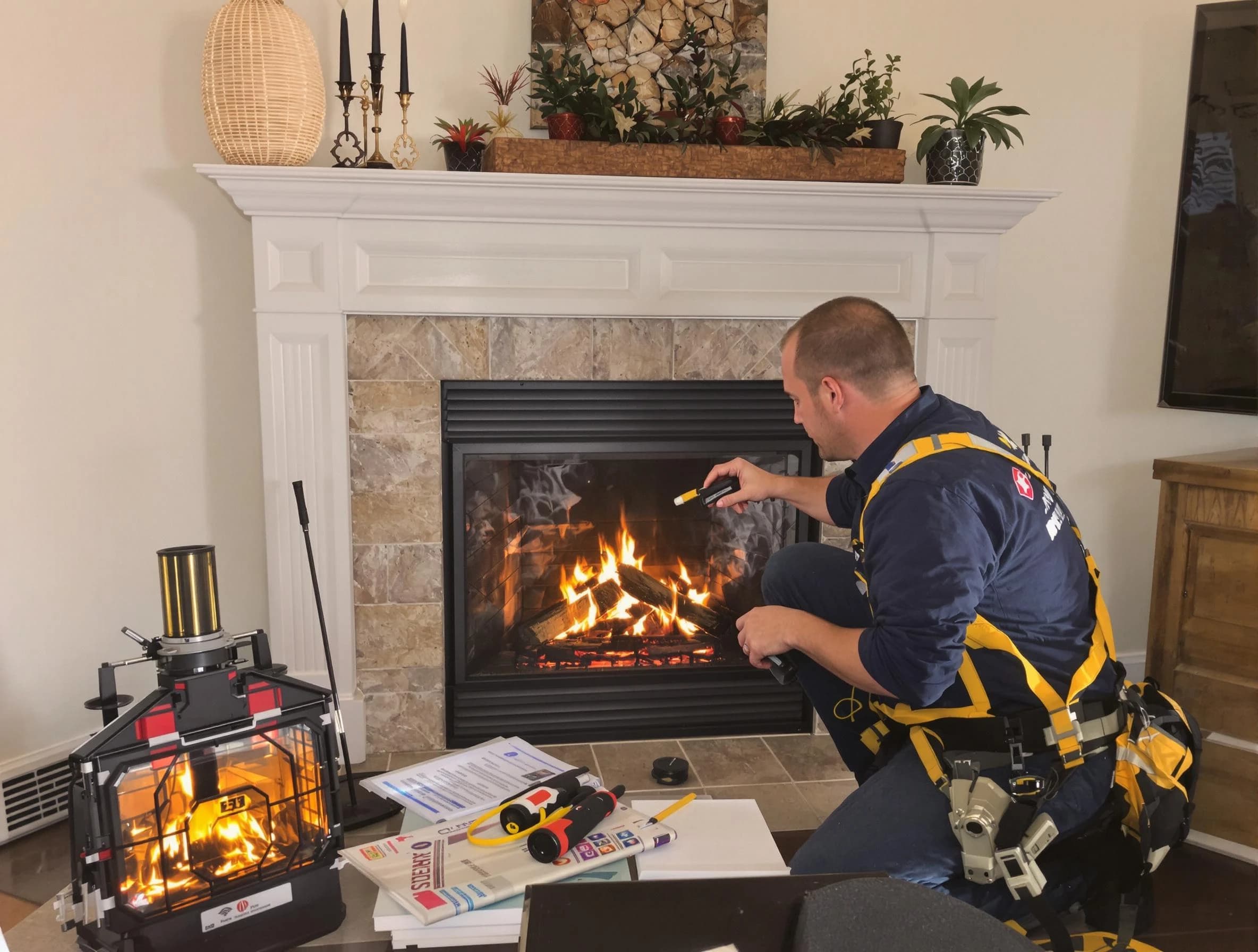 Safety-focused fireplace inspection by Mount Juliet Chimney Sweep in Mount Juliet, TN