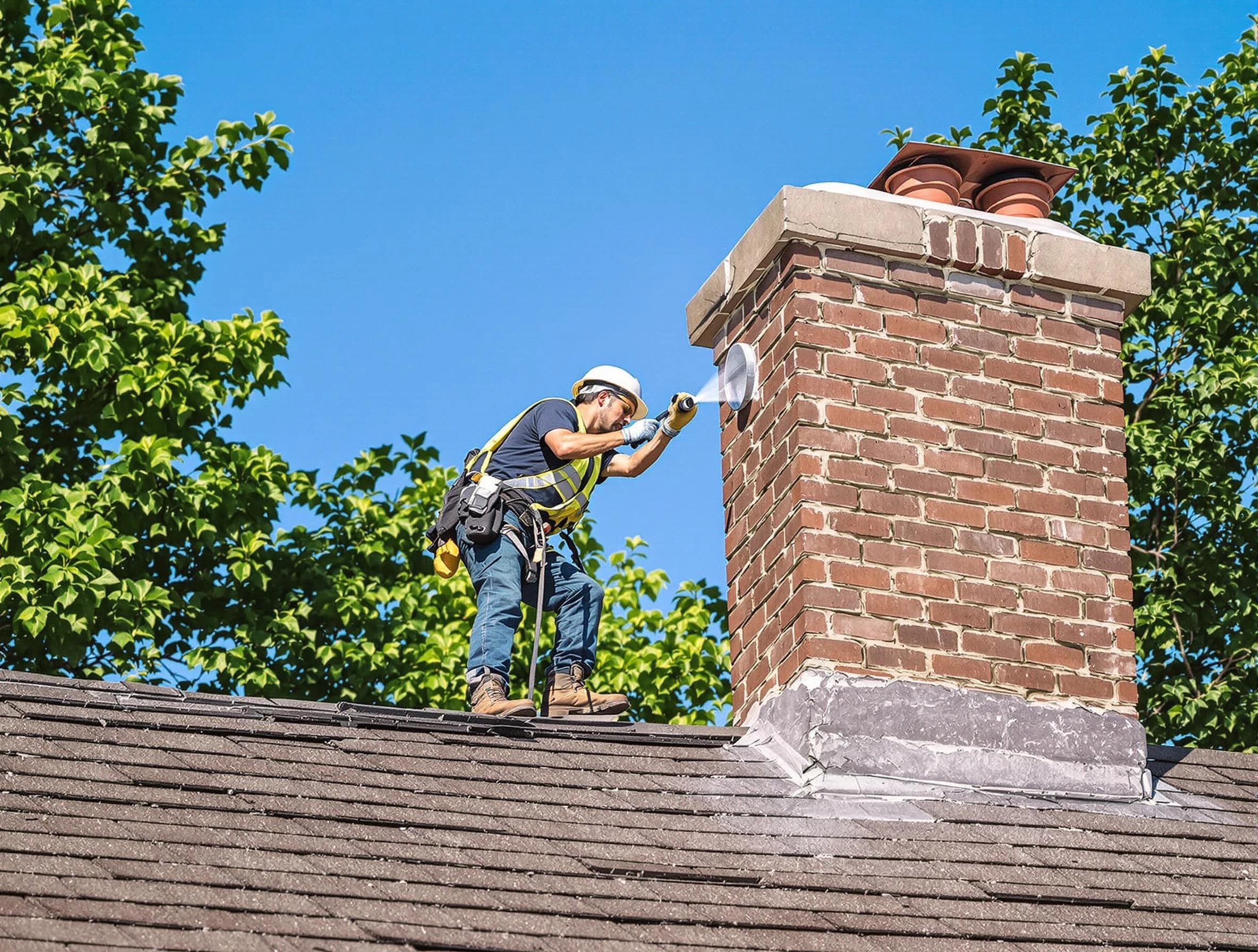 Mount Juliet Chimney Sweep performing an inspection with advanced tools in Mount Juliet, TN