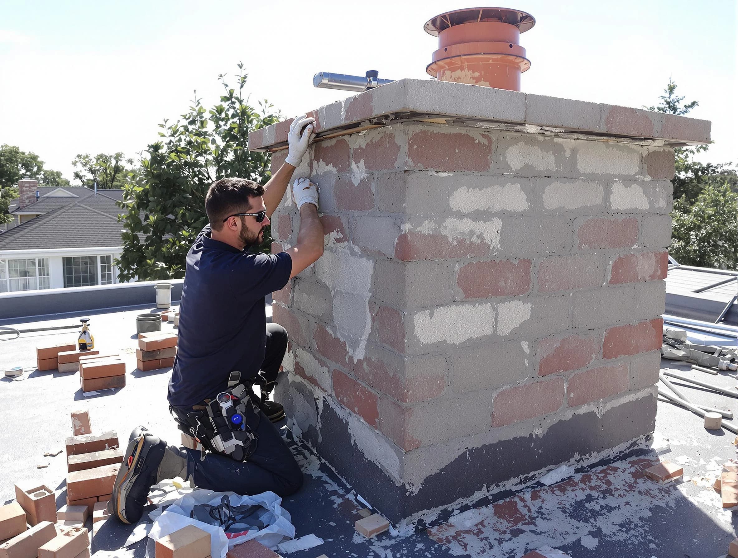 Advanced chimney repair process by Mount Juliet Chimney Sweep in Mount Juliet, TN