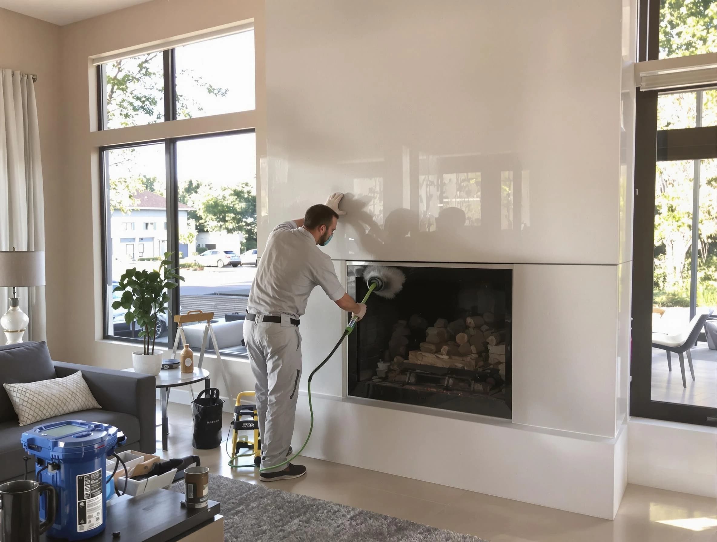 Mount Juliet Chimney Sweep performing thorough soot removal in Mount Juliet, TN