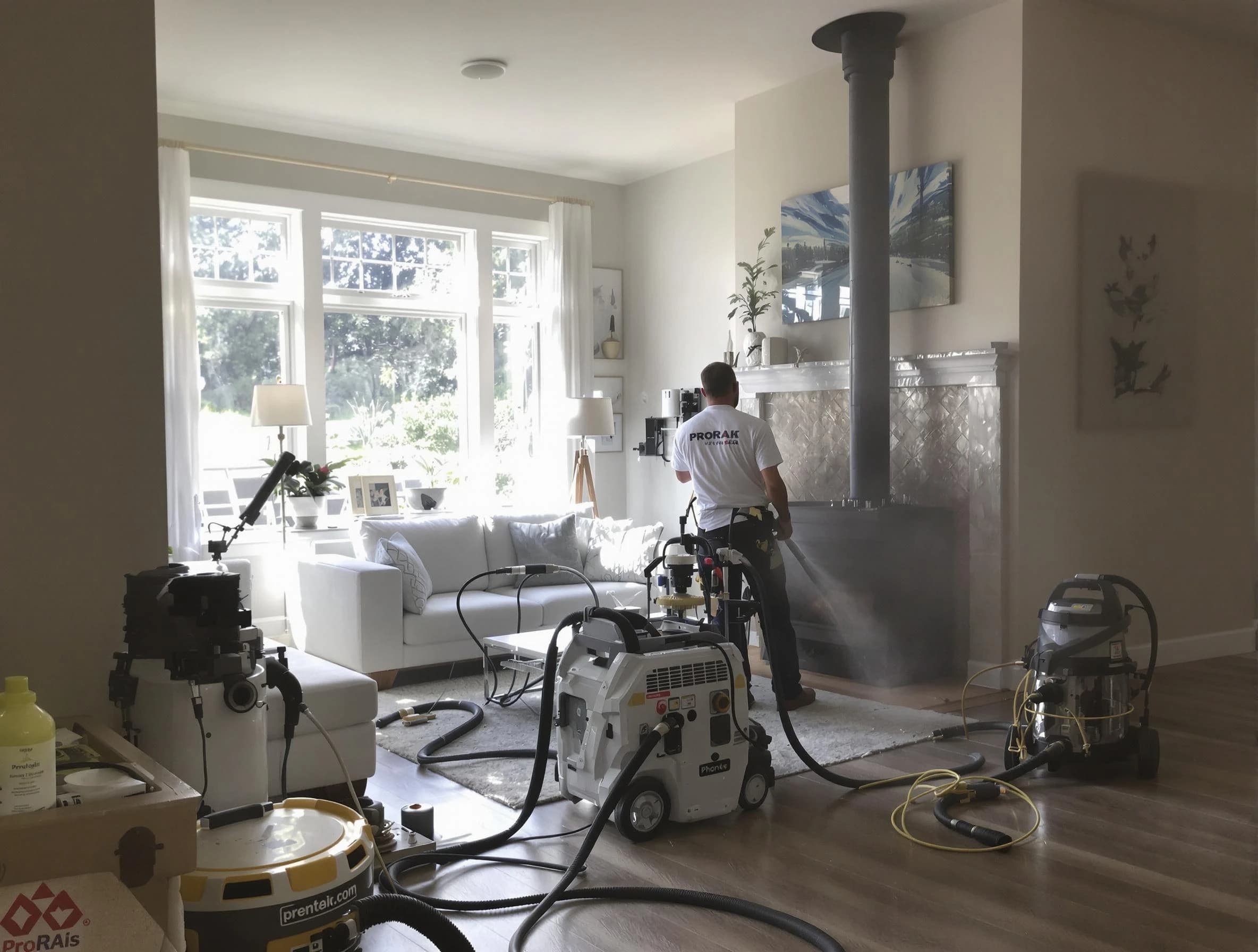 Soot removal service by Mount Juliet Chimney Sweep for a fireplace in Mount Juliet, TN