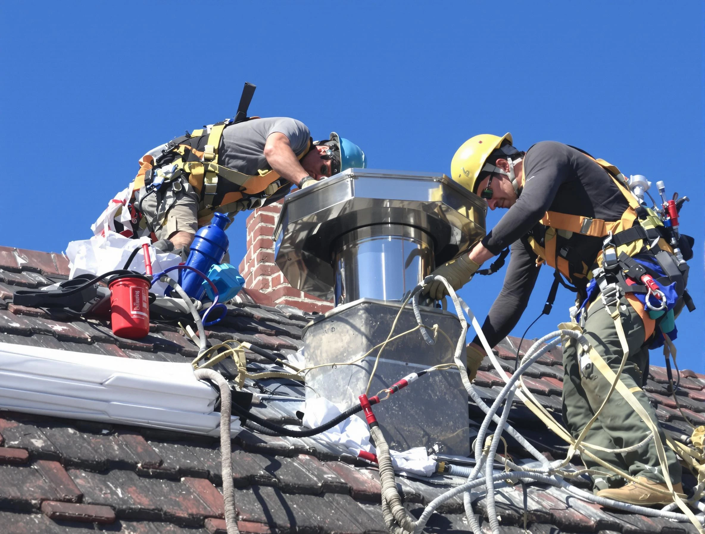 Protective chimney cap installed by Mount Juliet Chimney Sweep in Mount Juliet, TN