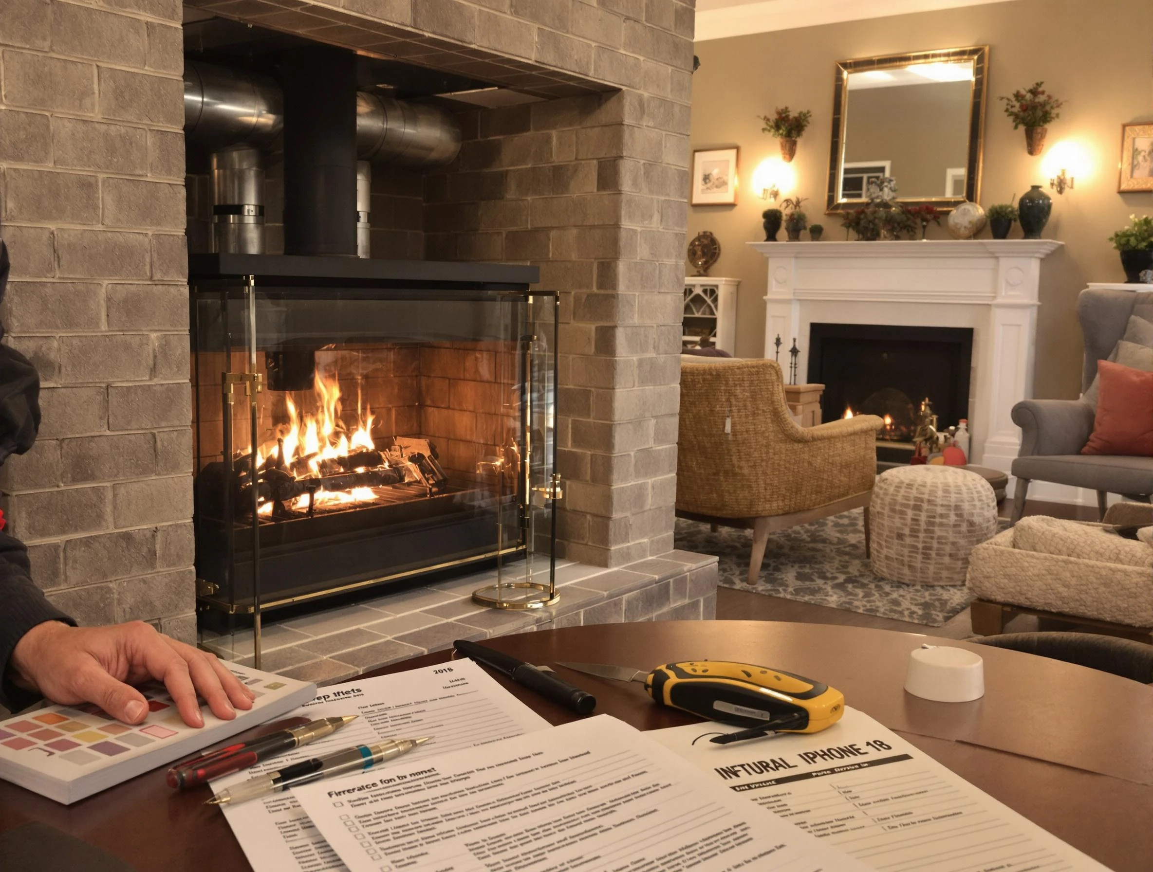 Mount Juliet Chimney Sweep verifying fireplace safety measures in Mount Juliet, TN